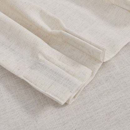Linen Curtains Drapes Pinch Pleated, (Pack of 2)